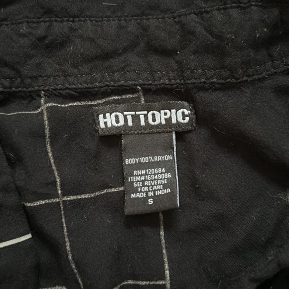 Black and White Striped Button-down Shirt - Picture 2 of 2